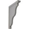Ekena Millwork 1 1/2"W x 9"D x 11"H Hamilton Traditional Wood Vintage Decor Bracket, Pebble Grey BKTWD01X09X11HAPG - alternate 1